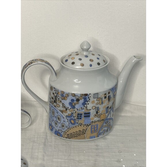 Cecile Christy Teapot Gustav Klimt 1999 Museum Musei Madrid + Sugar Bowl RARE - Picture 11 of 12